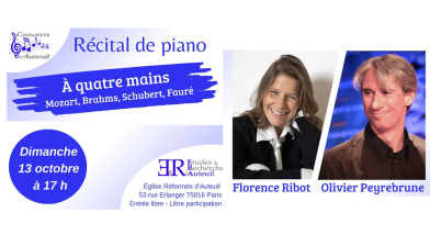 Concert à quatre mains avec Florence Ribot et Olivier Peyrebrune